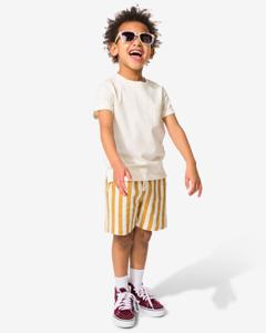 HEMA Kinder Korte Broek Strepen Lichtbruin (lichtbruin)