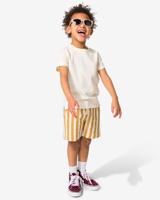 HEMA Kinder Korte Broek Strepen Lichtbruin (lichtbruin)