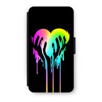 Hold My Heart: iPhone XS Flip Hoesje - thumbnail