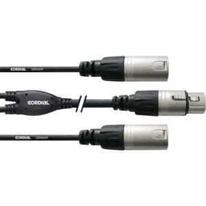 Cordial CFY 0.3 FMM audio kabel 0,3 m 2 x XLR (3-pin) XLR (3-pin) Zwart