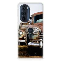 Motorola Edge 30 Pro | Siliconen hoesje | met foto Vintage Auto