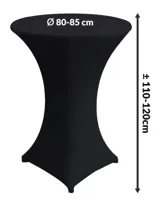 Wicotex statafelrok hoes zwart 80x110cm