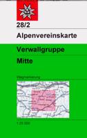Wandelkaart 28/2 Alpenvereinskarte Verwallgruppe - Mitte | Alpenverein
