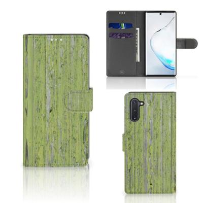 Samsung Galaxy Note 10 | Book Style Case | Green Wood