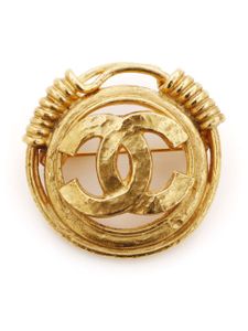 CHANEL Pre-Owned broche Coco Mark (1994) - Or