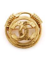 CHANEL Pre-Owned broche Coco Mark (1994) - Or