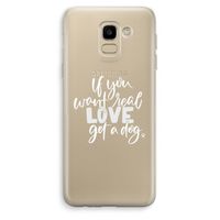 Partner in crime: Samsung Galaxy J6 (2018) Transparant Hoesje