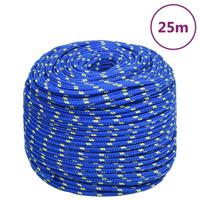 VidaXL Boottouw 6 mm 25 m polypropyleen blauw