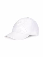 Dolce & Gabbana Kids casquette en broderie anglaise - Blanc