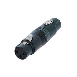 Neutrik NA3FF-B XLR female naar XLR female adapter zwart