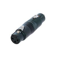 Neutrik NA3FF-B XLR female naar XLR female adapter zwart