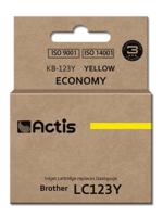 Actis KB-123Y inkt (vervangt Brother LC123Y/LC121Y; Standaard; 10 ml; geel)
