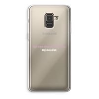 gij beslist: Samsung Galaxy A8 (2018) Transparant Hoesje