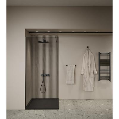 Inloopdouche BWS Elonpa Helder Glas 80x200 cm Zwart Boss & Wessing