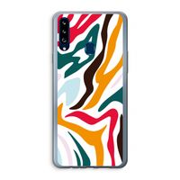 Colored Zebra: Samsung Galaxy A20s Transparant Hoesje Colored Zebra: Samsung Galaxy A20s Transparant Hoesje
