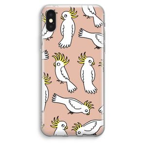 Papegaai: iPhone XS Max Transparant Hoesje