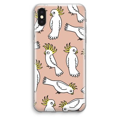 Papegaai: iPhone XS Max Transparant Hoesje