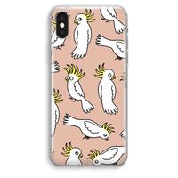 Papegaai: iPhone XS Max Transparant Hoesje