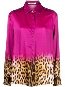 Roberto Cavalli blouse à imprimé léopard - Rose