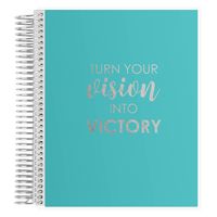 Erin Condren Prompted Coiled Vision Journal - Metallic Platinum