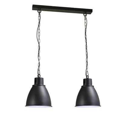 Masterlight Retro industrie eetkamerlampIndustria 2x27 2-lichts antraciet - 2007-30-06-K-70-2