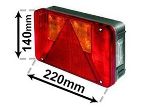 ACHTERLICHT LINKS +M.L. en Plaatverlichting 9902925