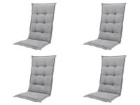 Kussen hoog ca. 123x50 cm Napels grey water repellent coating (4 stuks) Madison - Madison