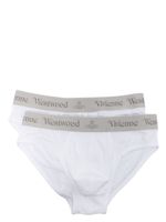 Vivienne Westwood lot de deux slips à bande logo - Blanc