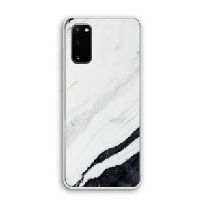 Elegante marmer: Samsung Galaxy S20 Transparant Hoesje