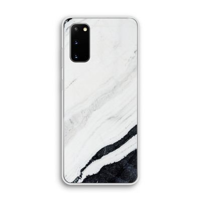 Elegante marmer: Samsung Galaxy S20 Transparant Hoesje