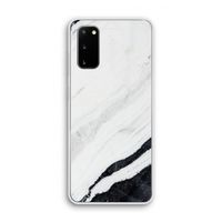 Elegante marmer: Samsung Galaxy S20 Transparant Hoesje