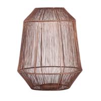 PTMD windlicht justy m koperkleurig 32 cm | 2 stuks