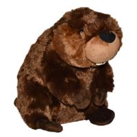 Wild Republic Pluche bever knuffel - pluche bever - 30 cm - bruin - dieren knuffels