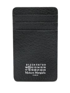 Maison Margiela porte-cartes à imprimé Four Stitch - Noir