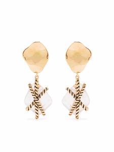 Aurelie Bidermann boucles d'oreilles Mycene ornées de cristal