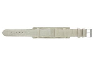 Horlogeband Universeel 61325.12.20 Onderliggend Leder Beige 20mm