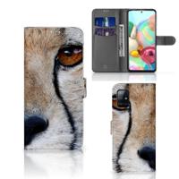 Samsung Galaxy A71 | Telefoonhoesje | Met pasjeshouder | Cheetah