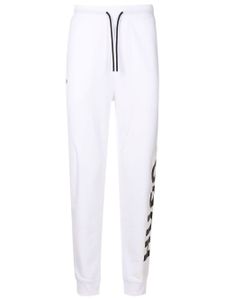 HUGO pantalon de jogging à logo imprimé - Blanc