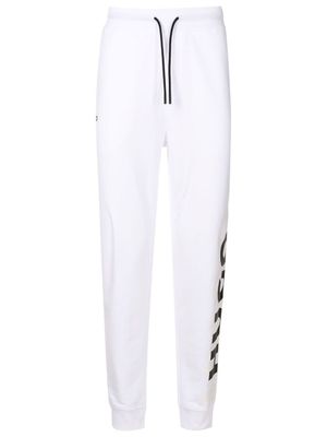HUGO pantalon de jogging à logo imprimé - Blanc