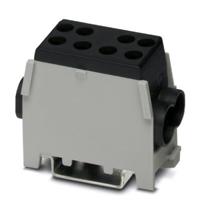 UDB 2x35/25 BK  (5 Stück) - Power distribution block (rail mount) UDB 2x35/25 BK - thumbnail
