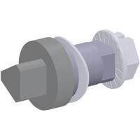 Fibox LIS ARCA T8 Cilinderslot Drievlak 1 stuk(s)