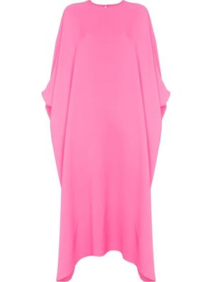 Valentino Garavani robe-cape à coupe évasée - Rose