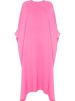 Valentino Garavani robe-cape à coupe évasée - Rose