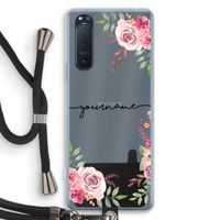 Rozen: Sony Xperia 5 II Transparant Hoesje met koord