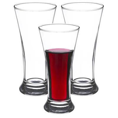Secret de Gourmet drinkglazen - likeur glazen - transparant glas - 6x stuks - 180 ml - waterglazen
