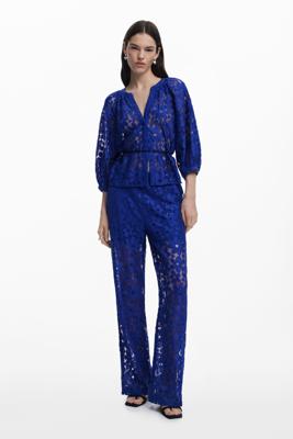 Kanten broek - BLUE - XS