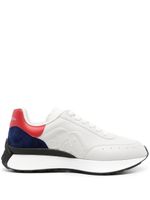 Alexander McQueen baskets Sprint Runner en cuir - Blanc - thumbnail