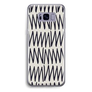 Marrakech Zigzag: Samsung Galaxy S8 Plus Transparant Hoesje