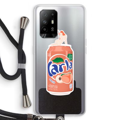 S(peach)less: Oppo A95 5G Transparant Hoesje met koord