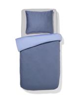HEMA Dekbedovertrek 140x200/220cm Satijn Blauw (lichtblauw)
